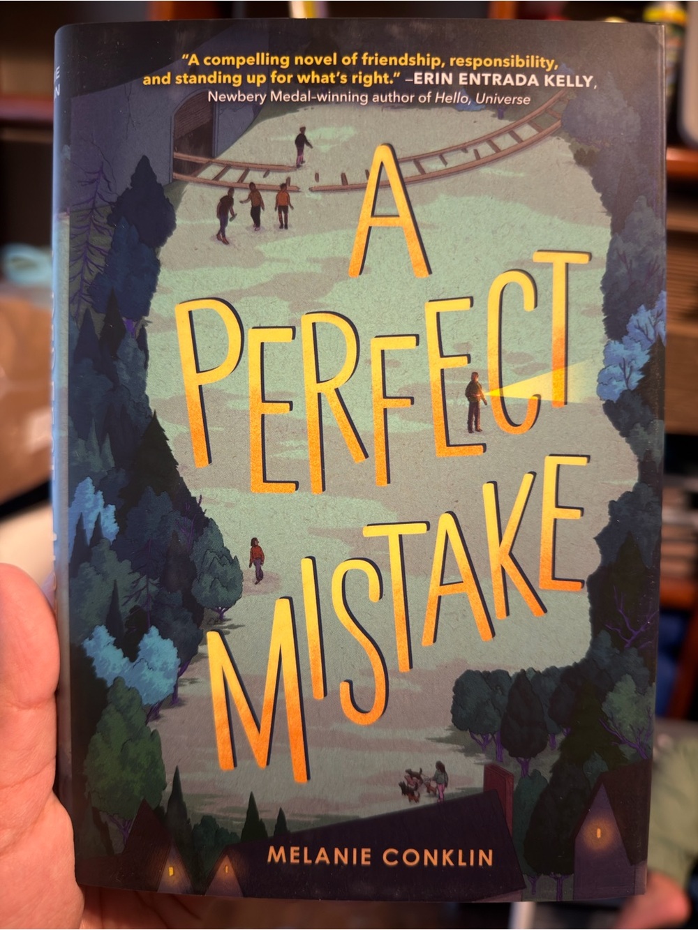 A Perfect Mistake by Melanie Conklin - Yellow Lettering Hardcover
